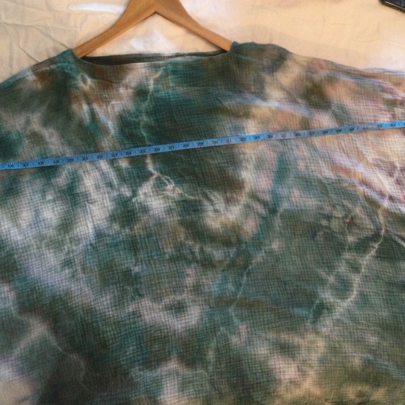 Handmade Tie died muslin cotton double tee - Picture 7 of 7